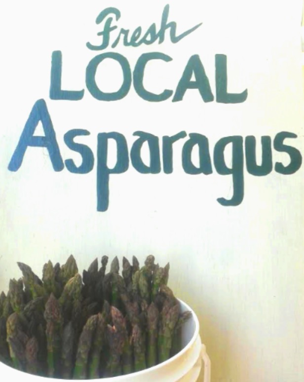Local asparagus sign